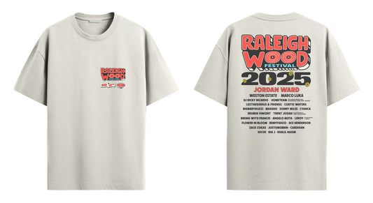 "Hometeam Lineup" - Raleighwood Festival 2025 Tee